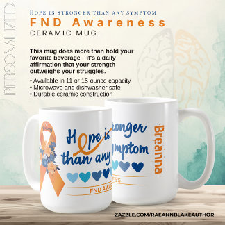 Personalisierter FND-Bewusstseins-Keramikbecher Kaffeetasse