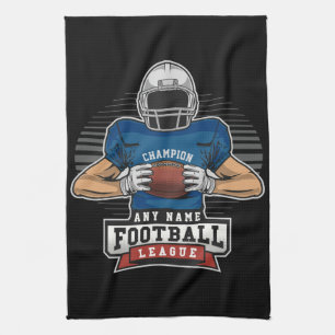 Personalisierter Football League Spieler Team Cham Geschirrtuch