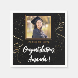Personalisierter Foto Abschluss Serviette