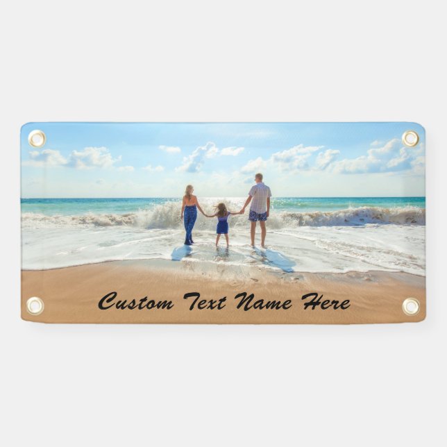 Personalisierter Foto-Banner mit benutzerdefiniert Banner (Horizontal)