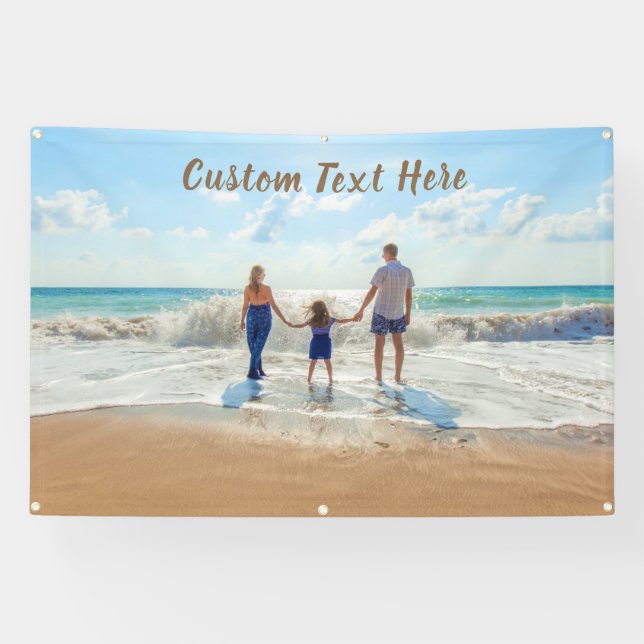 Personalisierter Foto-Banner mit benutzerdefiniert Banner (Horizontal)