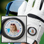 Personalisierter Foto Benutzerdefinierter Text Golfhandschuh<br><div class="desc">Erstellen Sie einen personalisierten Golfhandschuh mit Ihrem Foto und erstellen Sie für den Golfliebhaber, den Sie kennen, eine Farbauswahl (blau dargestellt). HILFE: Für Hilfe bei der Modifizierung oder Personalisierung des Designs, bei Farbänderungen, bei der Größenänderung, bei der Übertragung des Designs auf ein anderes Produkt oder wenn Sie die Dinge koordinieren...</div>