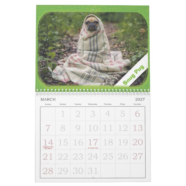 Personalisierter Foto-Bild-Abenteuer-Kalender Kalender (Mär 2027)