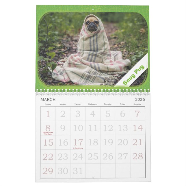 Personalisierter Foto-Bild-Abenteuer-Kalender Kalender (Mär 2026)
