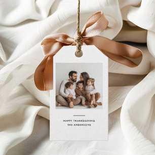 Personalisierter Foto Erntedank Geschenkanhänger