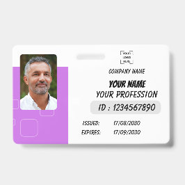 Personalisierter Foto-ID-Geschäftsausweis Ausweis