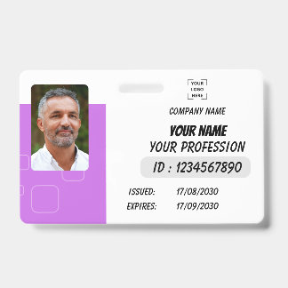 Personalisierter Foto-ID-Geschäftsausweis Ausweis