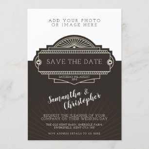 Personalisierter Foto-Kunst-Deko, der Einladung