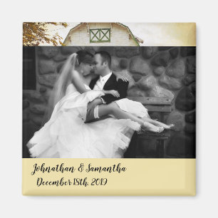 Personalisierter Foto-Magnet Sonnenuntergang Scheu Magnet
