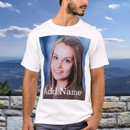 Personalisierter Foto mit benutzerdefiniertem Name T-Shirt