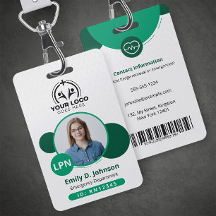 Personalisierter Foto-Name für examinierte Kranken Ausweis
