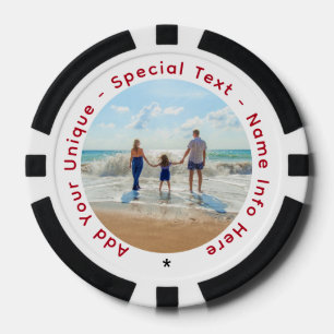 Personalisierter Foto Poker Chips - Benutzerdefini