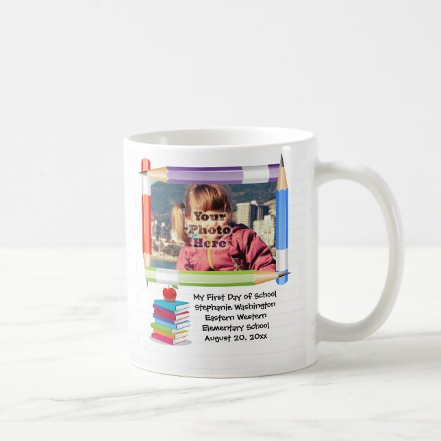 Personalisierter Foto-Rahmen der Kinder Kaffeetasse (Rechts)