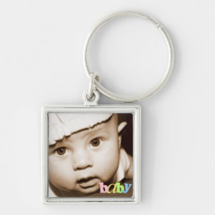 Personalisierter Foto-Schlüsselanhänger "Baby" im Schlüsselanhänger