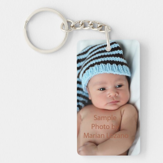 Personalisierter Foto-Schlüsselanhänger Schlüsselanhänger (Vorderseite)