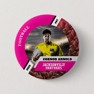 Personalisierter Foto-Sport-Button/Anstecknadel Fu Button