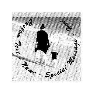 Personalisierter Foto-Stempel mit individuellem Te Permastempel