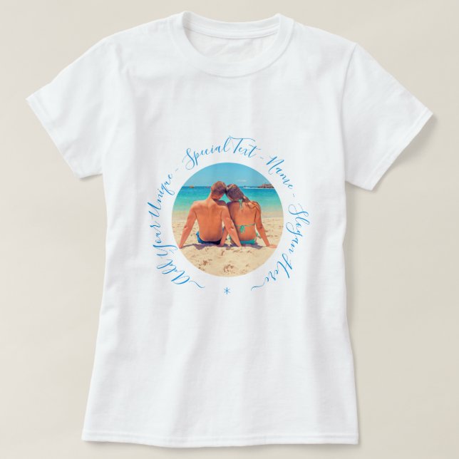 Personalisierter Foto-T - Shirt mit benutzerdefini (Design vorne)