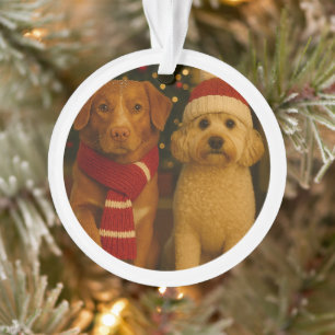 Personalisierter Foto und benutzerdefinierter Text Ornament