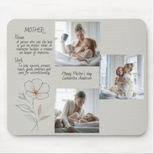 Personalisierter Foto- und Textmüttertag Mousepad