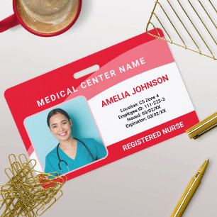 Personalisierter Fotoausweis für Krankenhausmitarb Ausweis