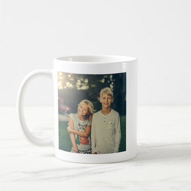 Personalisierter Fotobecher - Mit Farbgriff Custo Kaffeetasse (Links)