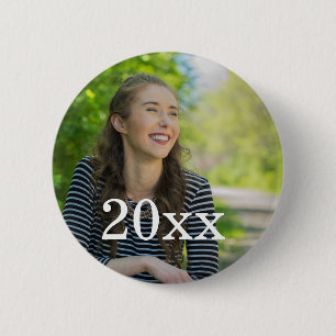 Personalisierter Fotoknopf mit Jahr Button