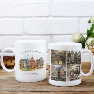 Personalisierter Frankfurt Deutschland Reise Foto Kaffeetasse