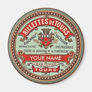 Personalisierter französischer Apotheker-Aufklebe Magnet