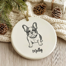 Personalisierter Französischer Bulldogge-Hund Weih