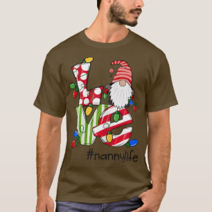 Personalisierter Frauenliebes-Nanny-Leben-Kandis-G T-Shirt