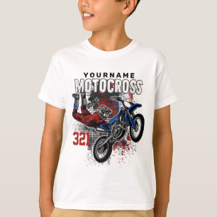 Personalisierter Freestyle-Motocross-Rennsport FMX T-Shirt