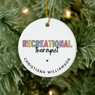 Personalisierter Freizeittherapeut Keramik Ornament