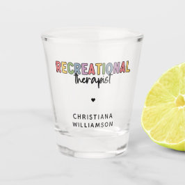 Personalisierter Freizeittherapeut Schnapsglas