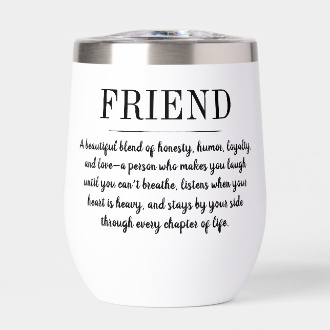 Personalisierter Freund Beste Freundin Definition  (Vorderseite)