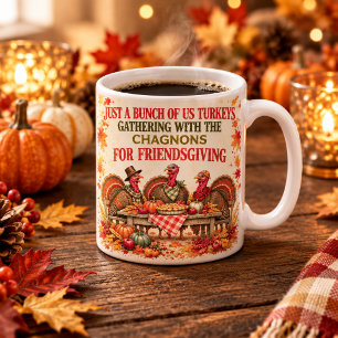 Personalisierter Friendsgiving-Klassikbecher Kaffeetasse