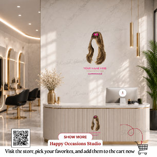 Personalisierter Friseur-Rundsticker Runder Aufkleber