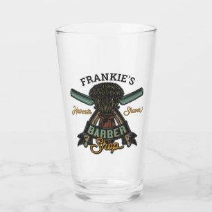 Personalisierter Friseurladen Retro-Haarschnitt-Sh Glas