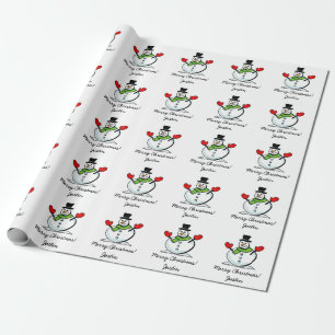 Personalisierter frohe Weihnachten niedlicher Geschenkpapier