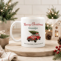 Personalisierter Frohe Weihnachten Opa Becher