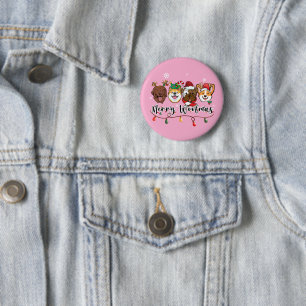Personalisierter Frohes Woofmas Button