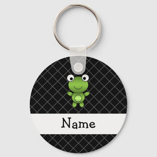 Personalisierter Froschkreuz Schlüsselanhänger (Vorderseite)