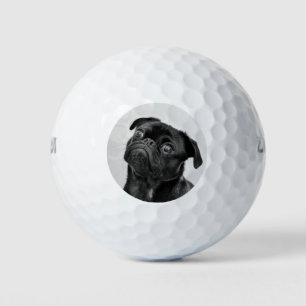 Personalisierter Fügen Sie Ihr Foto Pug Hund Schwa Golfball