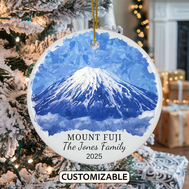 Personalisierter Fuji-Ornament, Japan Keramik Ornament (Von Creator hochgeladen)