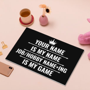 Personalisierter Funny Job und Name des Hobby Gästebuch