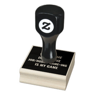 Personalisierter Funny Job und Name des Hobby Gummistempel