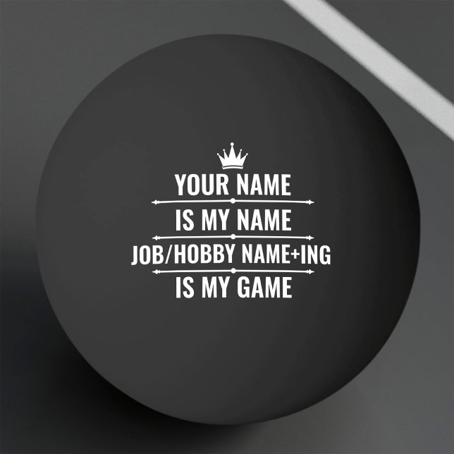 Personalisierter Funny Job und Name des Hobby Tischtennisball (Von Creator hochgeladen)