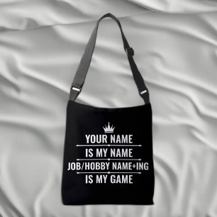 Personalisierter Funny Job und Name des Hobby Tragetaschen Mit Langen Trägern