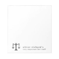Personalisierter Funny Law Notepad