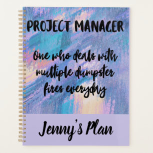 Personalisierter Funny Project Manager Planer
